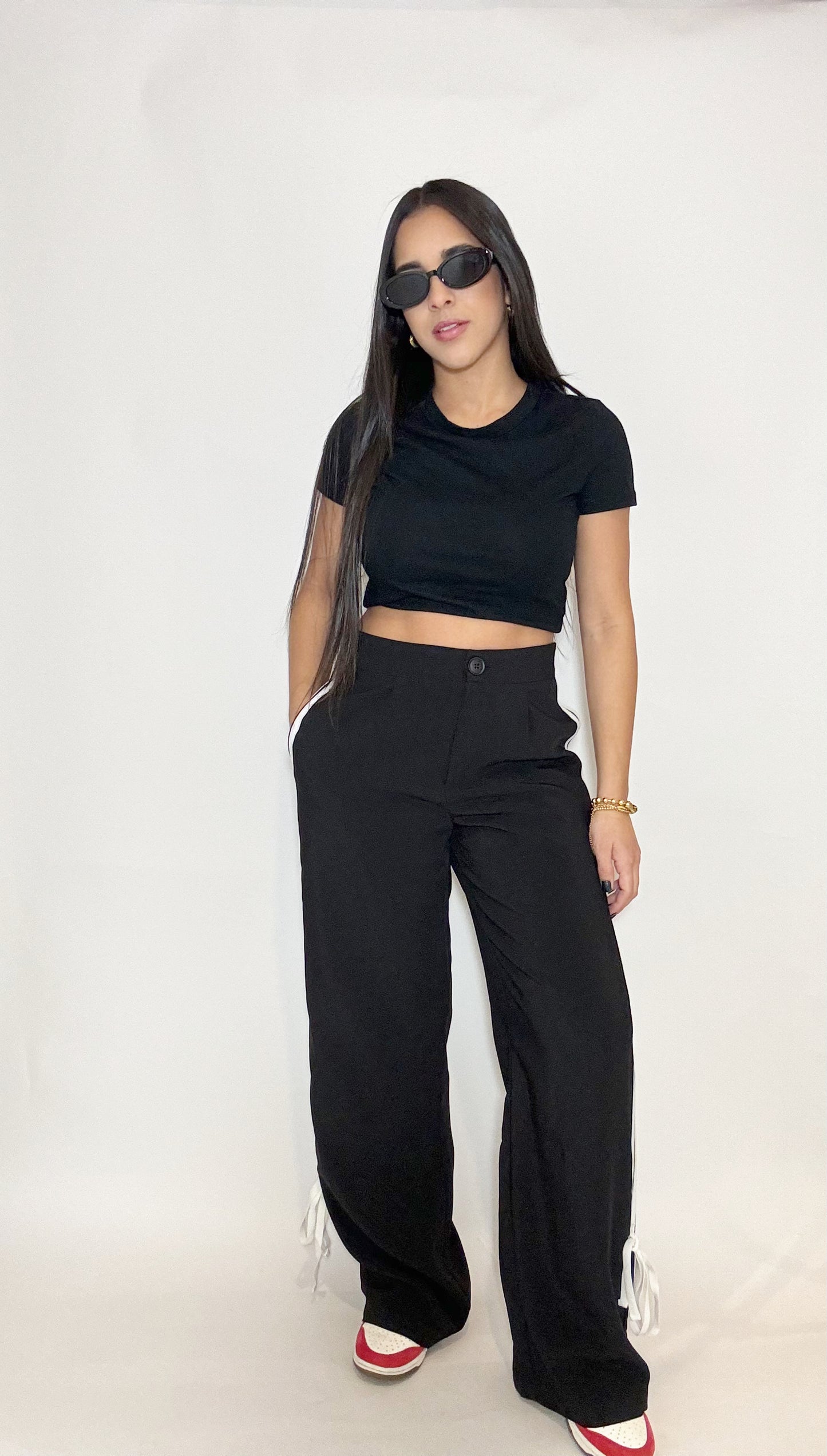 Black Tracker Trousers