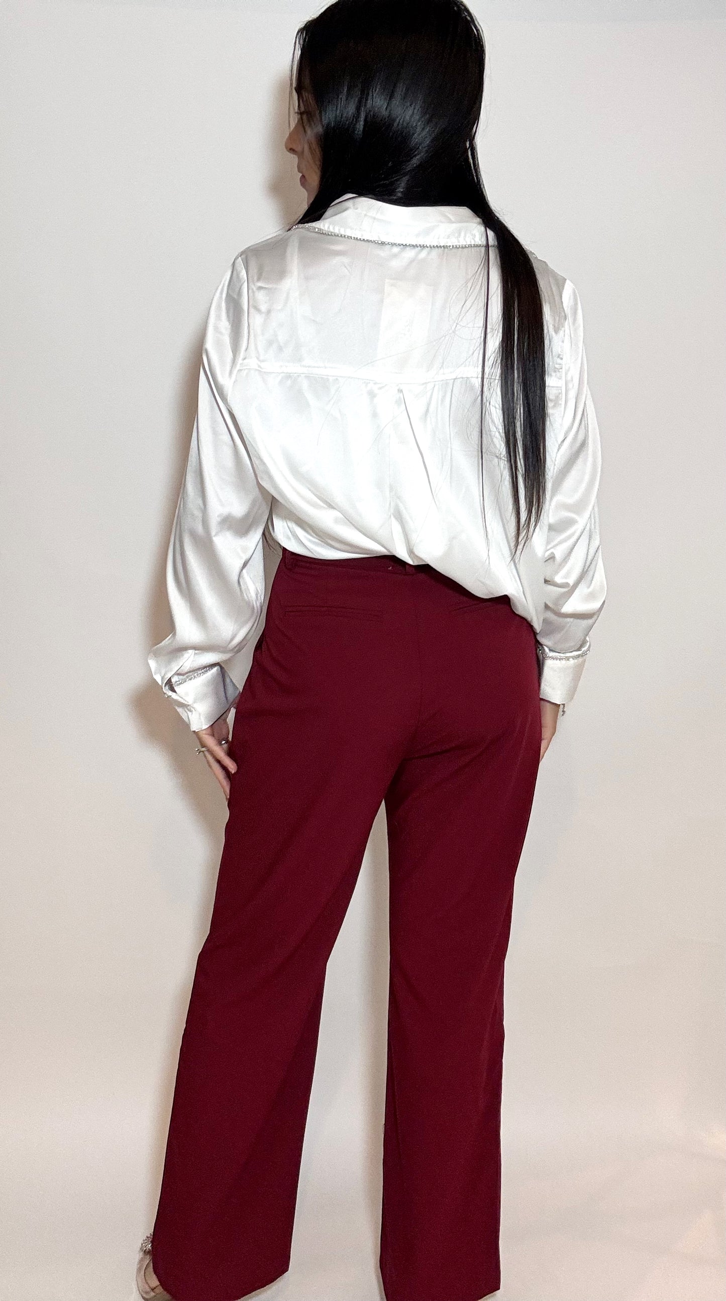 Burgundy Trousers