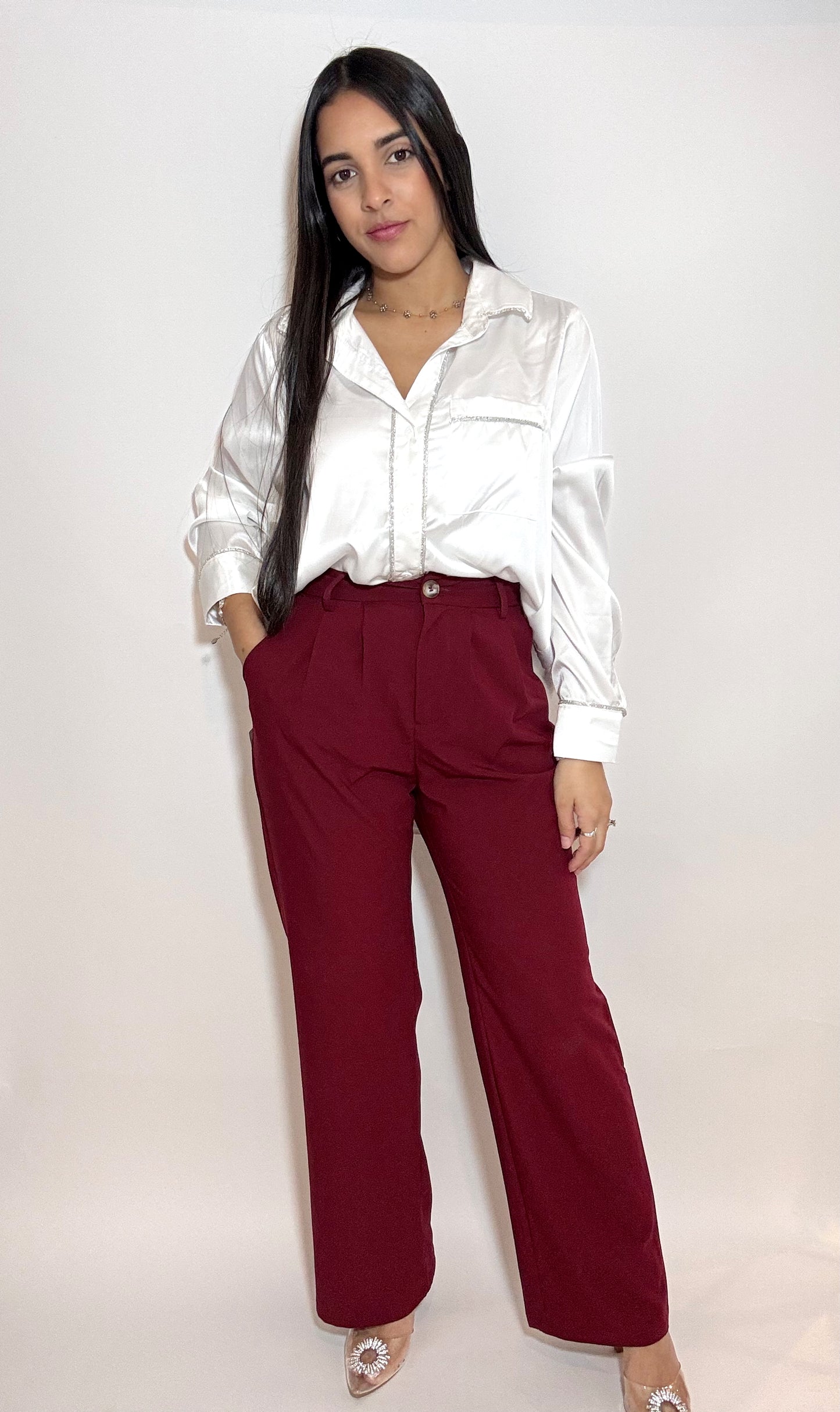 Burgundy Trousers